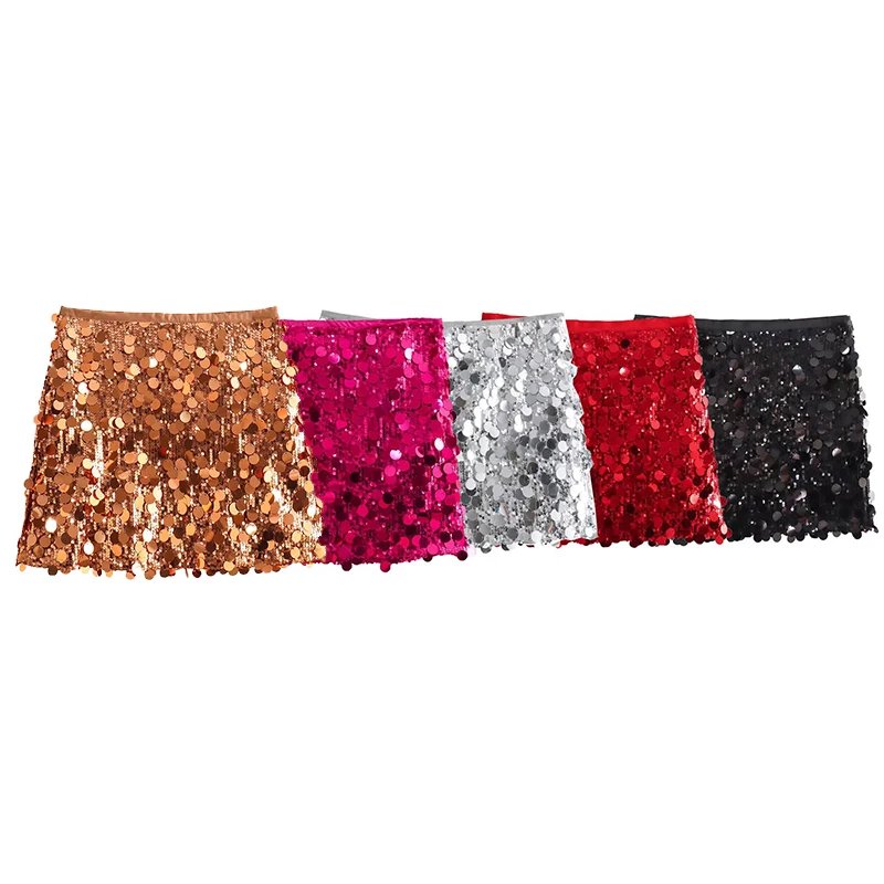 Chic Sequined Mini Skirt