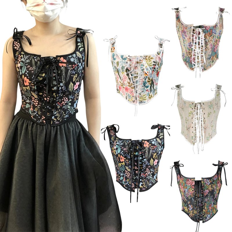 Vintage Floral Corset Camisole