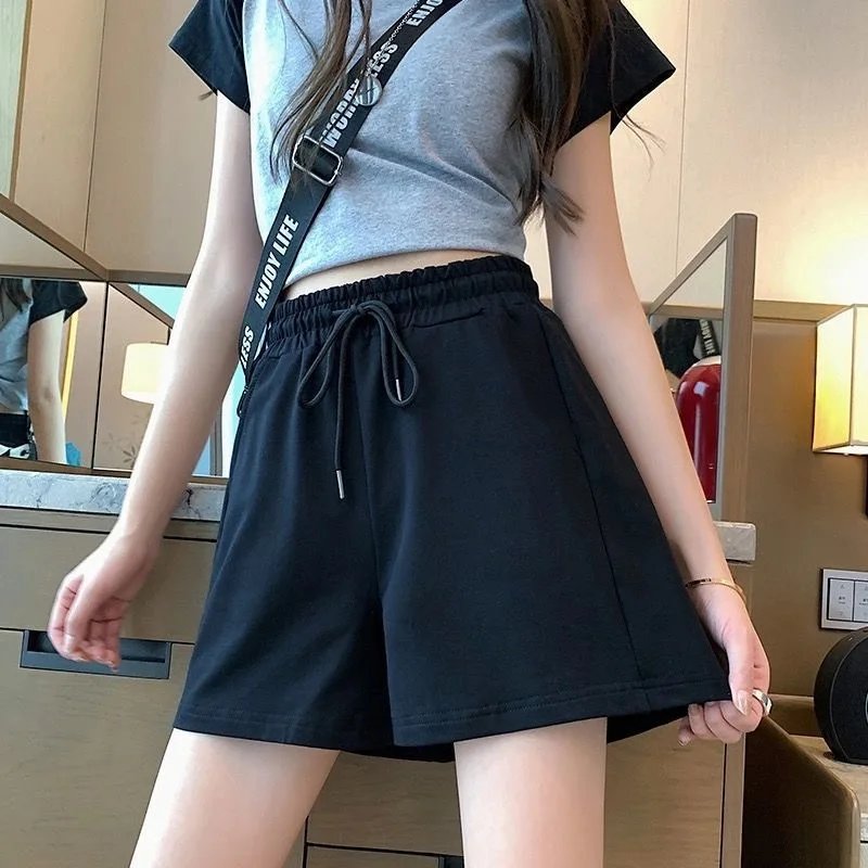 High-Waisted Linen Workout Shorts