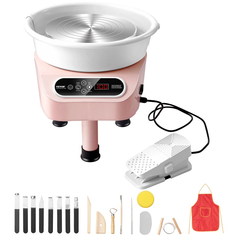 Electric Pottery Wheel with Foot Pedal