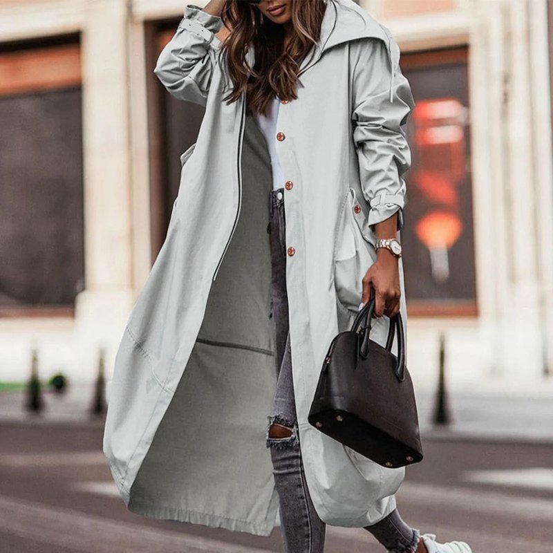 Plus Size Lightweight Shacket Coat
