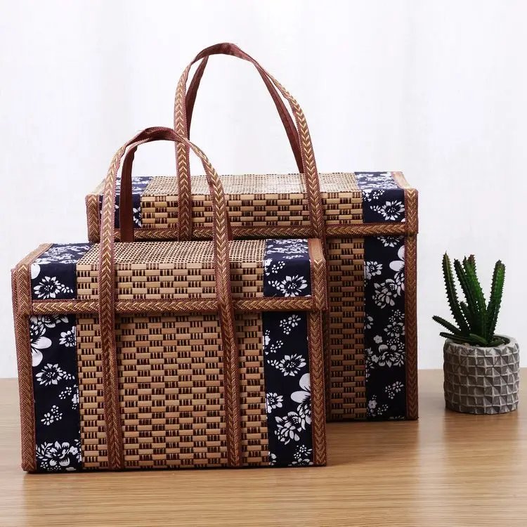 Handcrafted Bamboo Picnic Basket