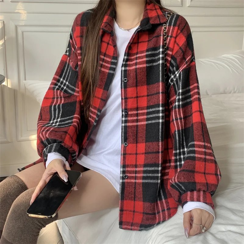Oversized Plaid Flannel Shacket