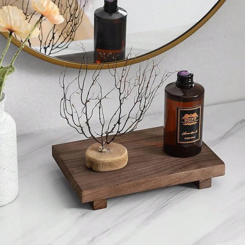 Vintage Wooden Bathroom Tray