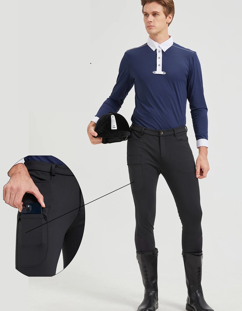 Men's Silicone Grip Riding Pants