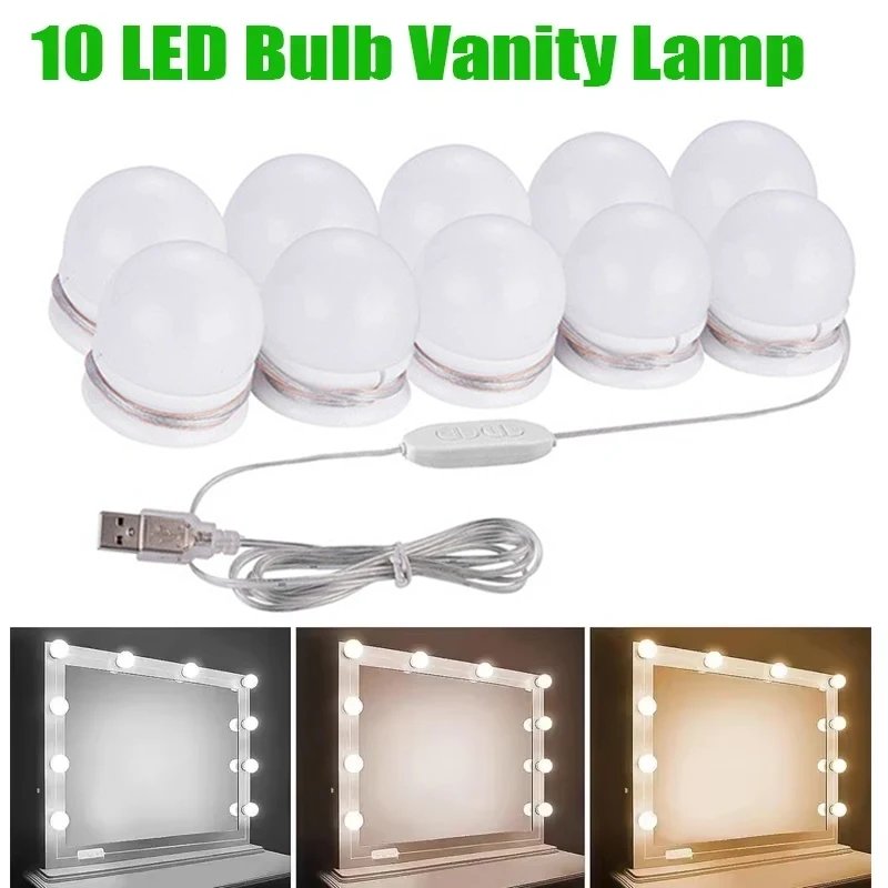 Dimmable LED Makeup Mirror Lights