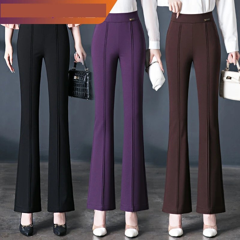 Versatile High-Waisted Fishtail Pants