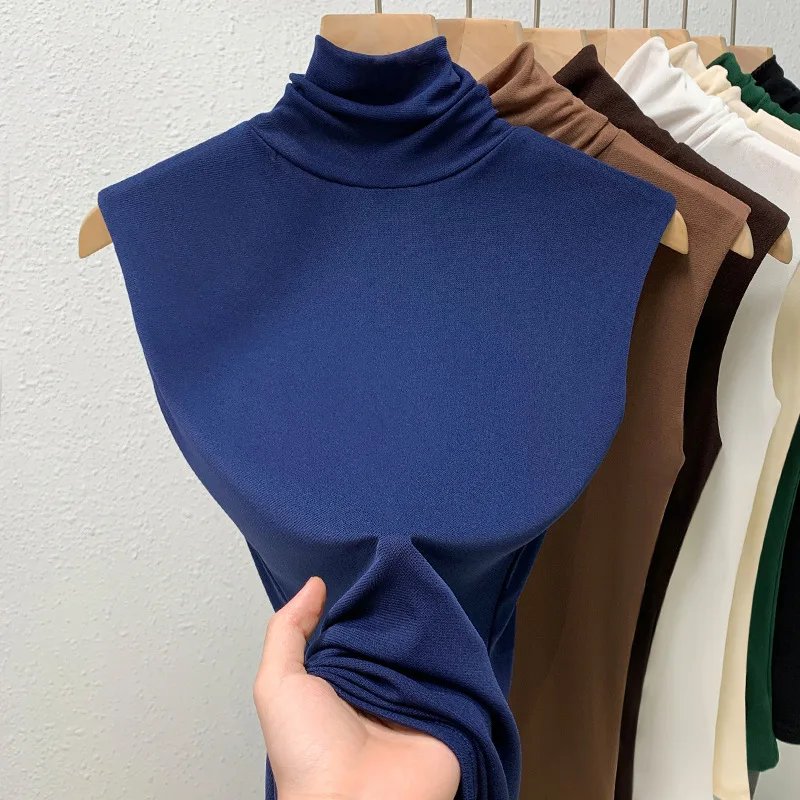 Plus Size High Neck Sleeveless Top