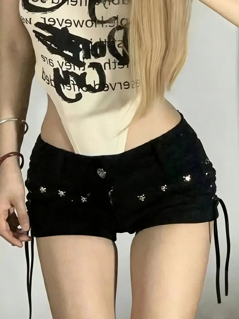 Trendy Lace-Up Women’s Shorts