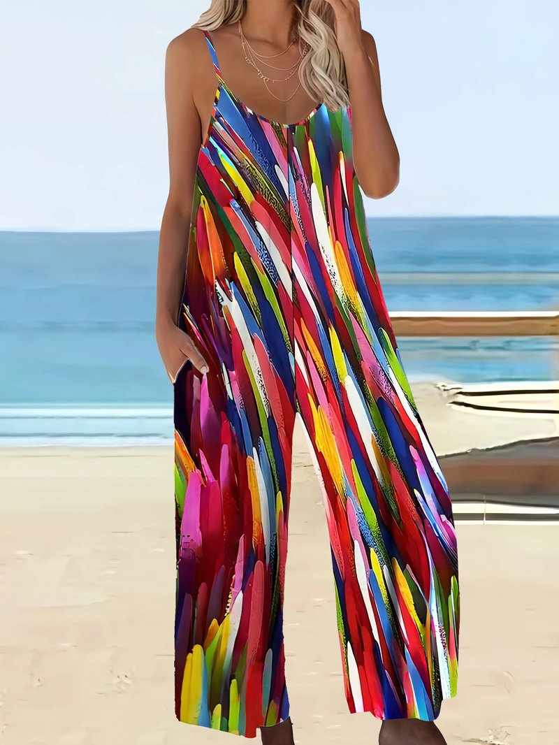 Chic Plus Size Boho Jumpsuit