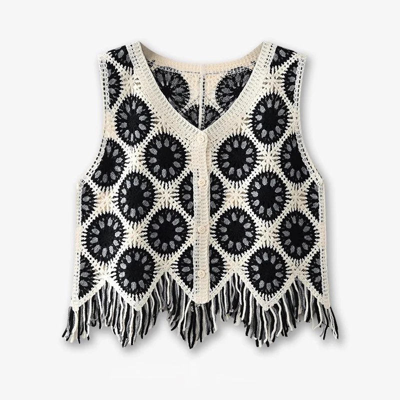 Chic Crochet Vest Top for Women