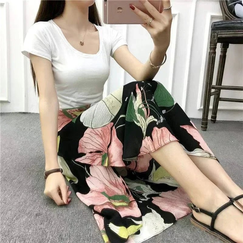 Boho Floral Maxi Skirt