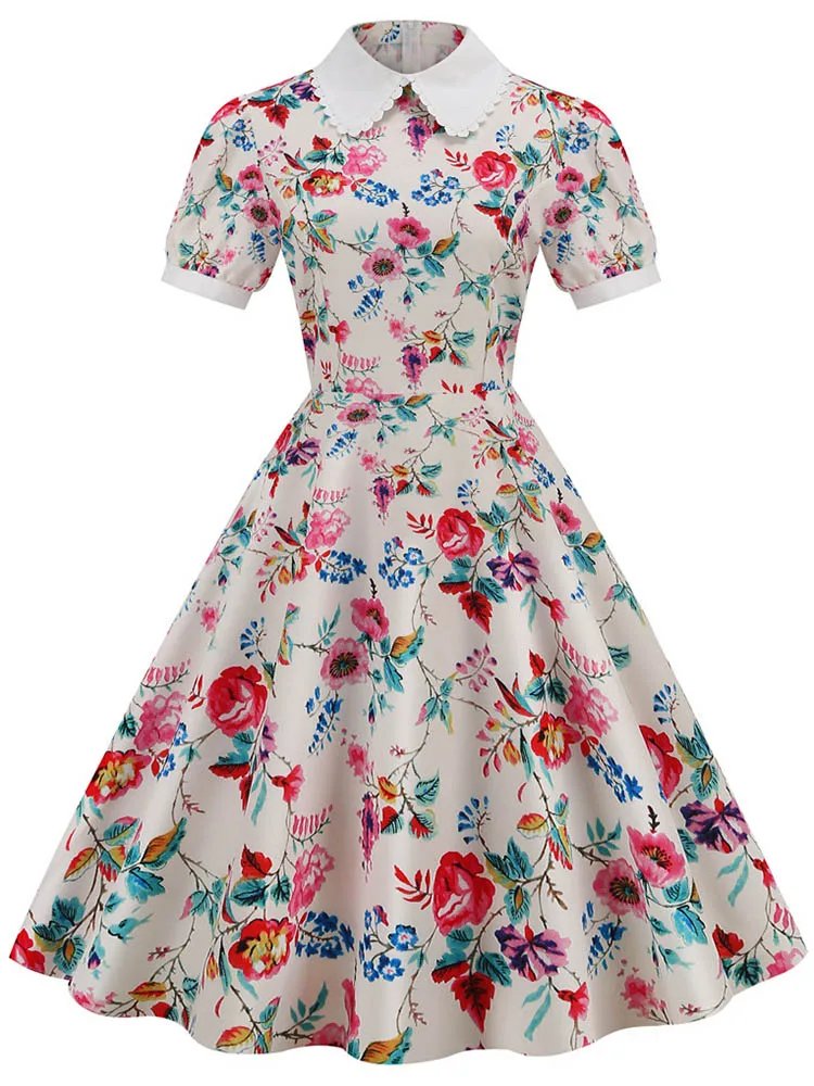 Elegant Floral Midi Dress