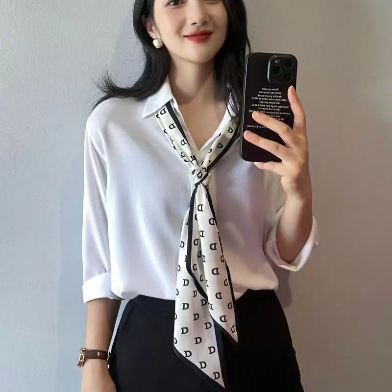 Floral Silk Scarf for Women
