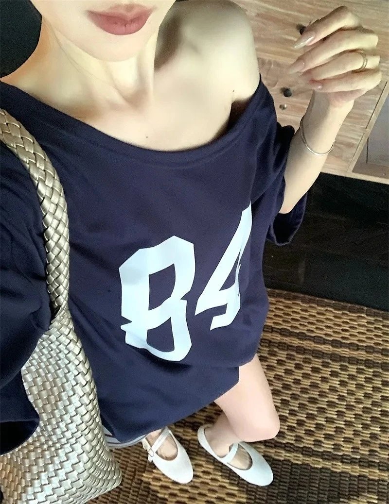 Vintage One-Shoulder Summer Tee