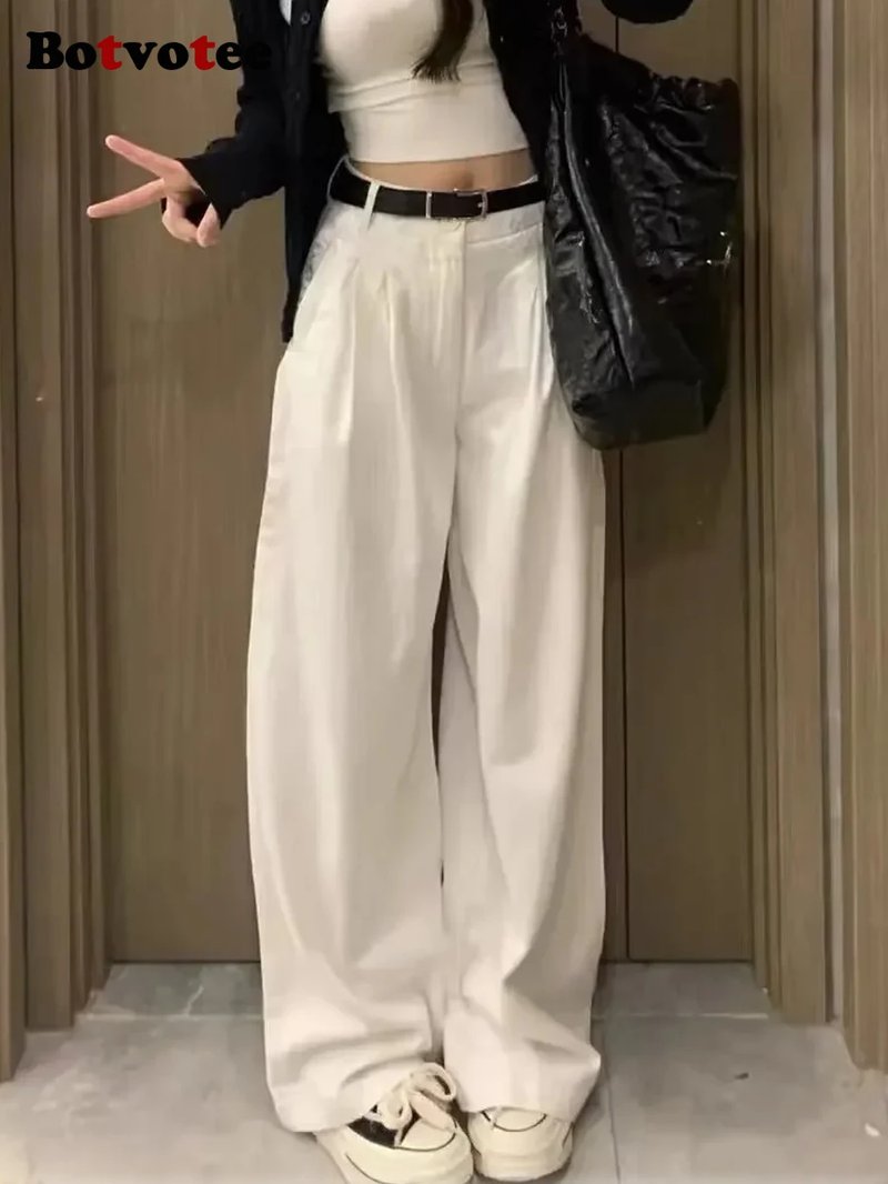 Elegant High-Waisted White Jeans