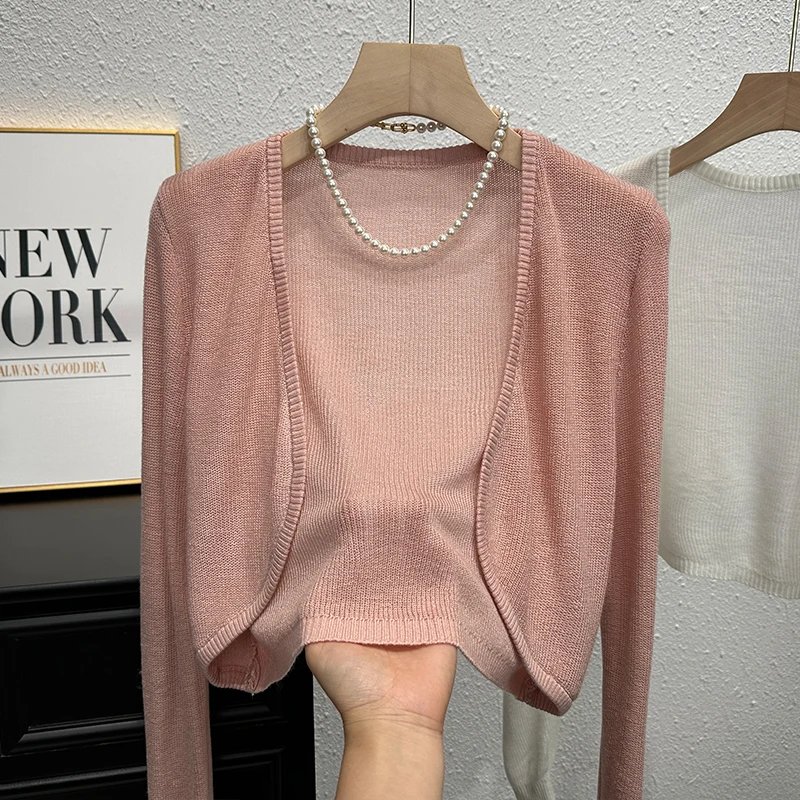 Korean Sun-Proof Crop Cardigan