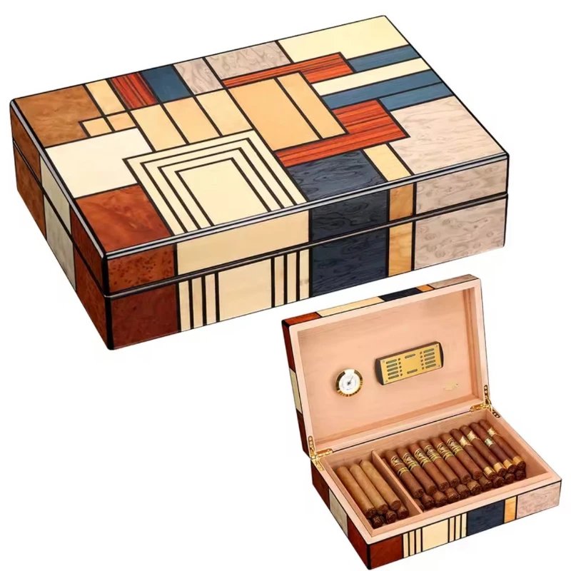 Elegant Cedar Cigar Humidor
