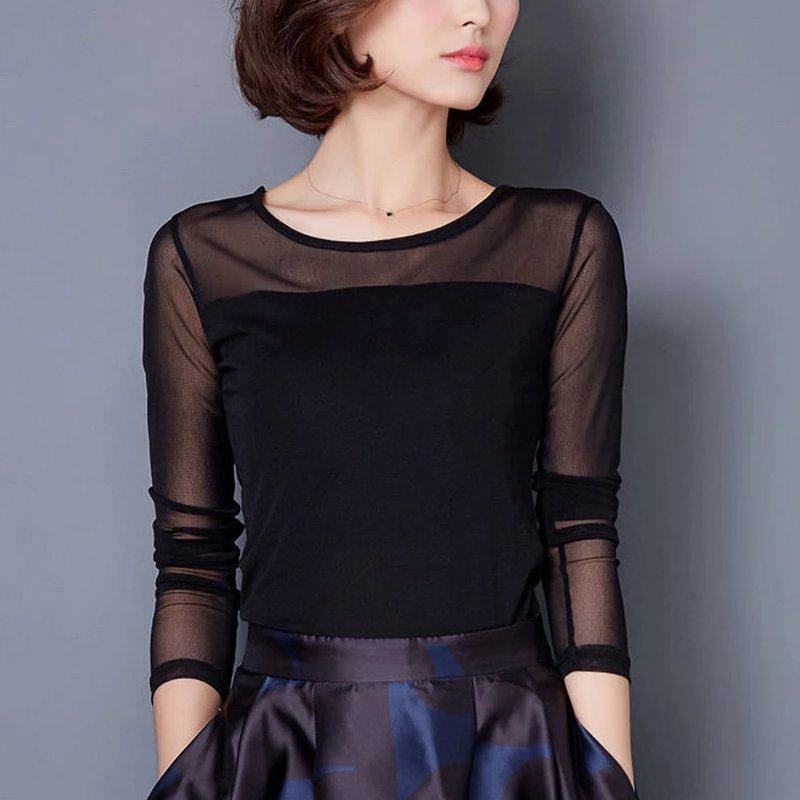 Chic Sheer Long Sleeve Tee