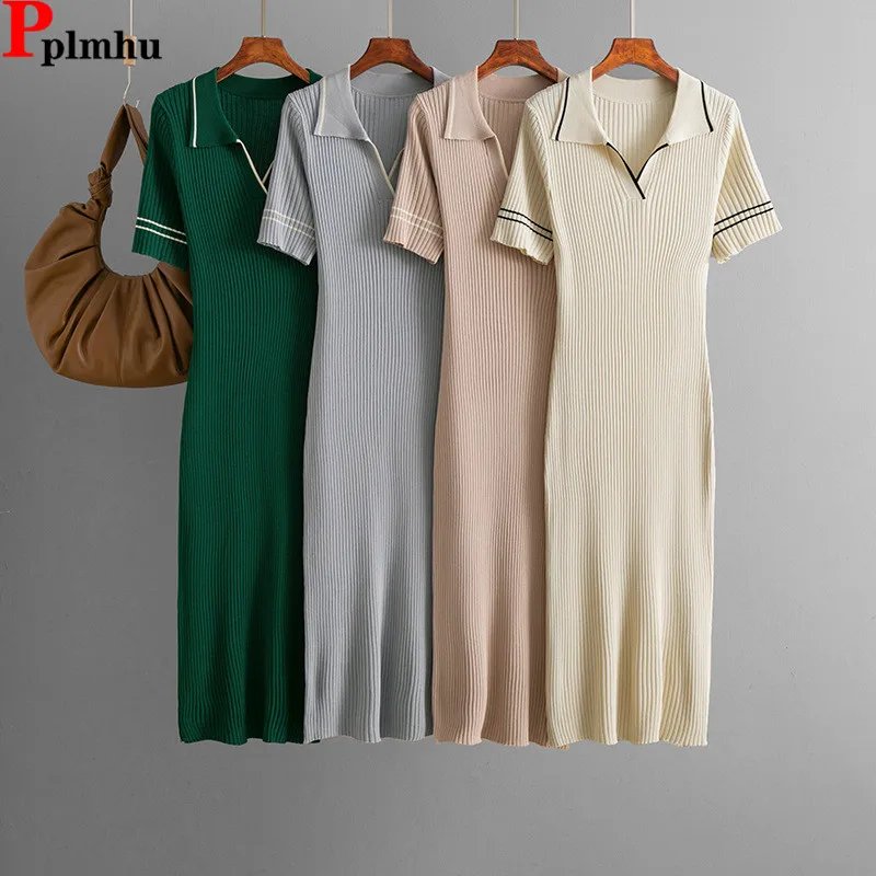 Chic Slim Fit Polo Dress