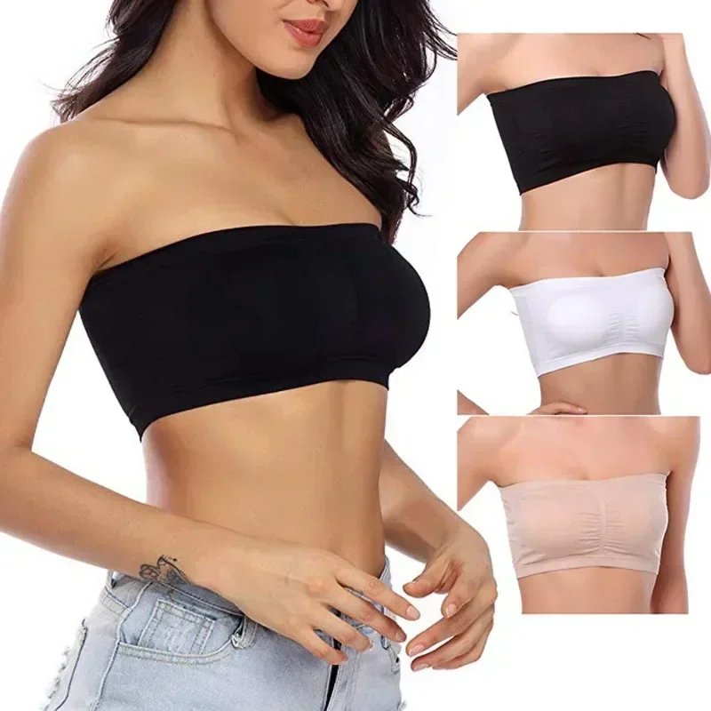 Seamless Breathable Tube Top Bra