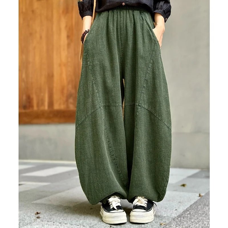 Zen-Inspired Cotton Linen Pants