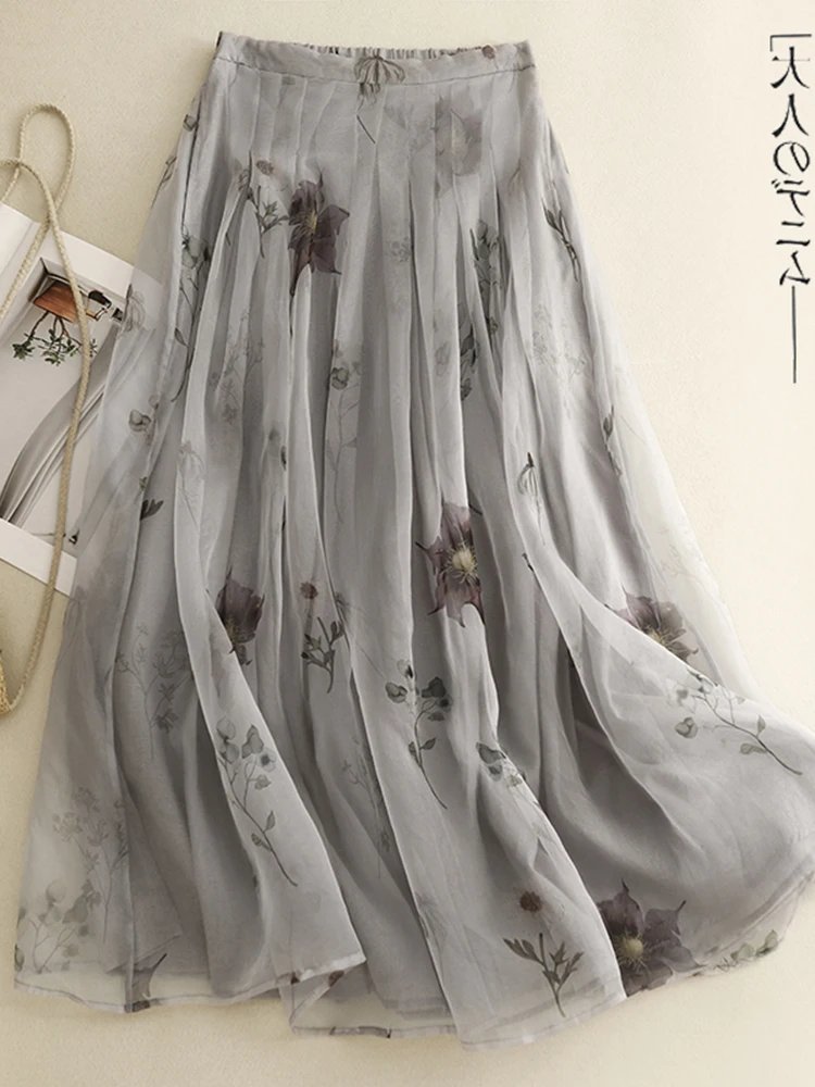 Elegant A-Line Summer Skirt