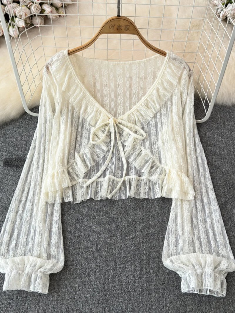 Lace Open Cardigan for Women