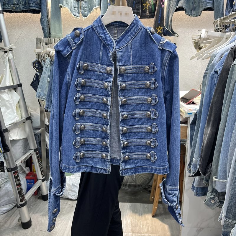 Vintage Distressed Denim Jacket
