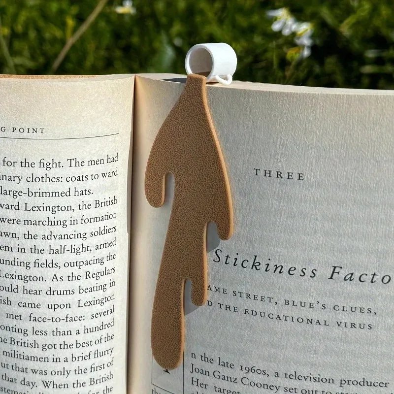 Stylish PU Leather Bookmark