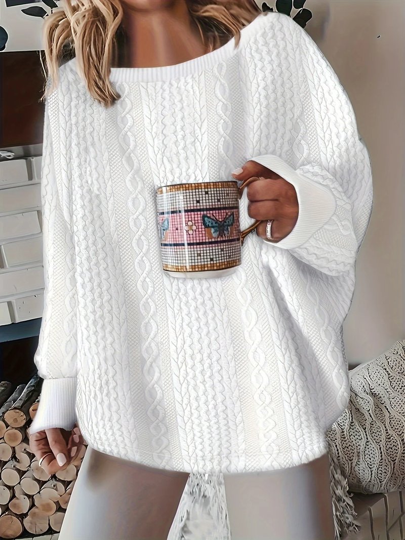 Cozy Plus Size Chunky Knit Sweater