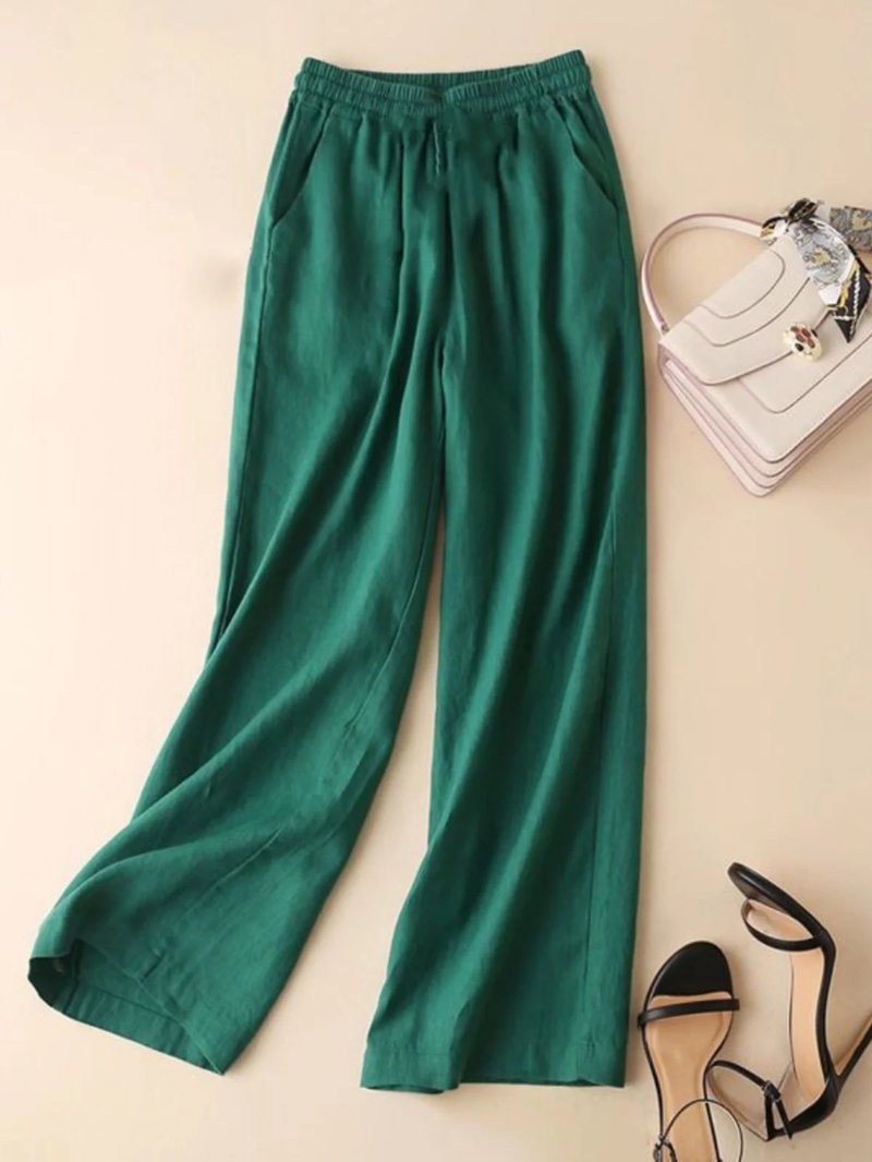 Summer Wide Leg Cotton Pants