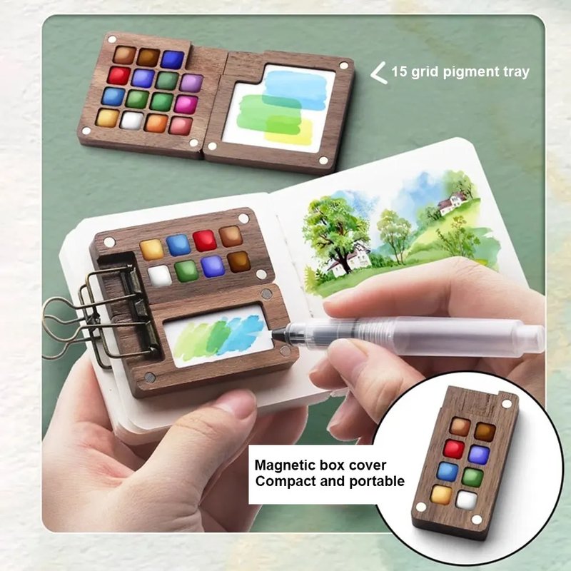 Portable Mini Watercolor Paint Set