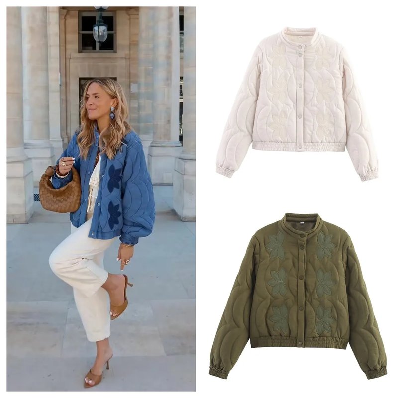 Retro Floral Embroidered Jacket