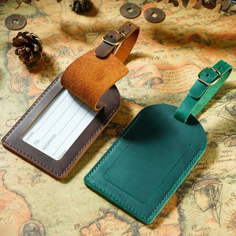 Genuine Leather Luggage Tags