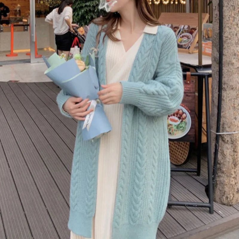 Elegant V-Neck Knitted Cardigan