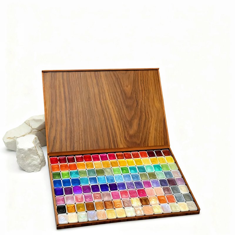 Vibrant 120-Color Watercolor Paint Set