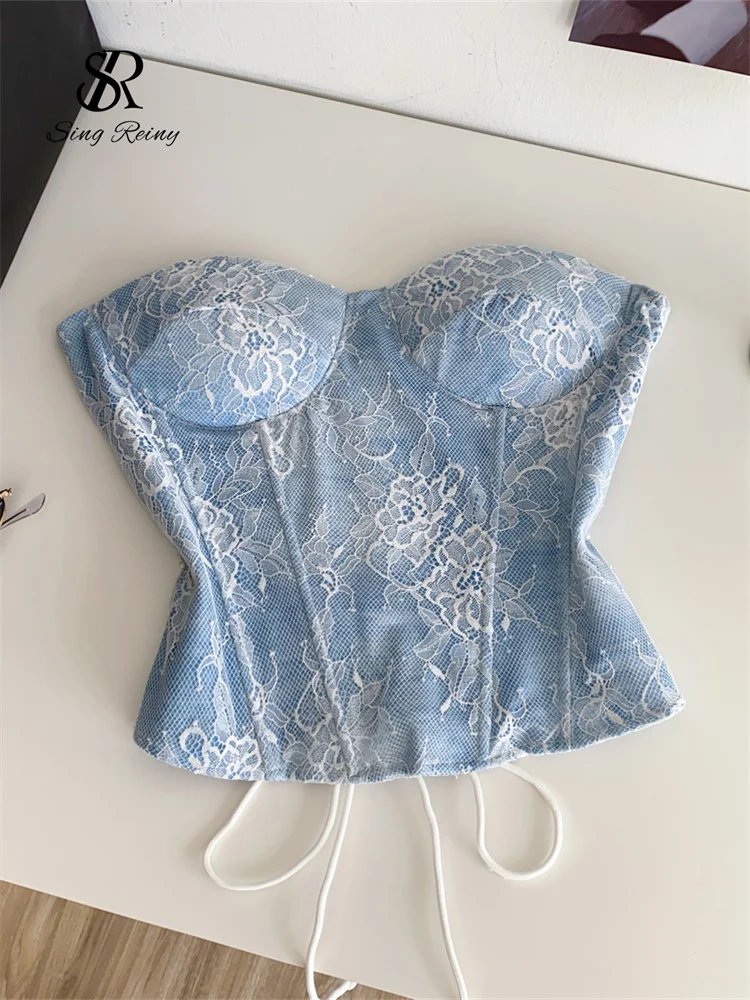 Chic Lace Strapless Mini Top