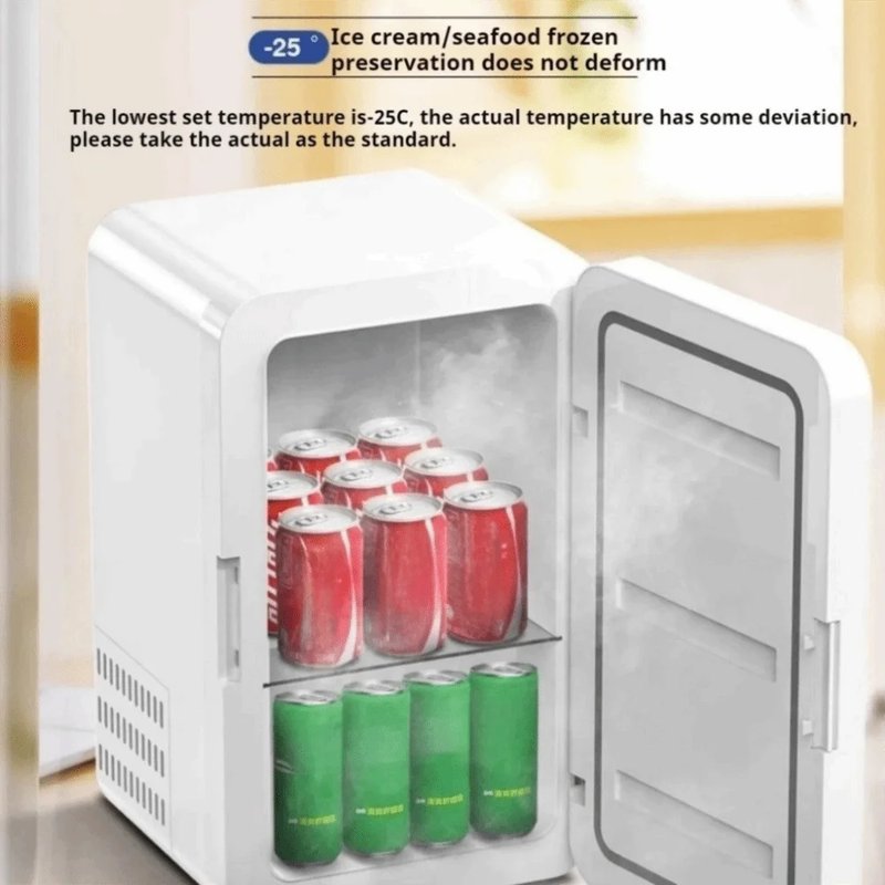 Compact 8L Mini Fridge with Display