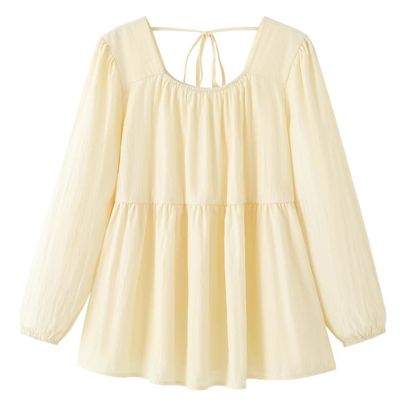 Chic Plus Size Long Sleeve Blouse