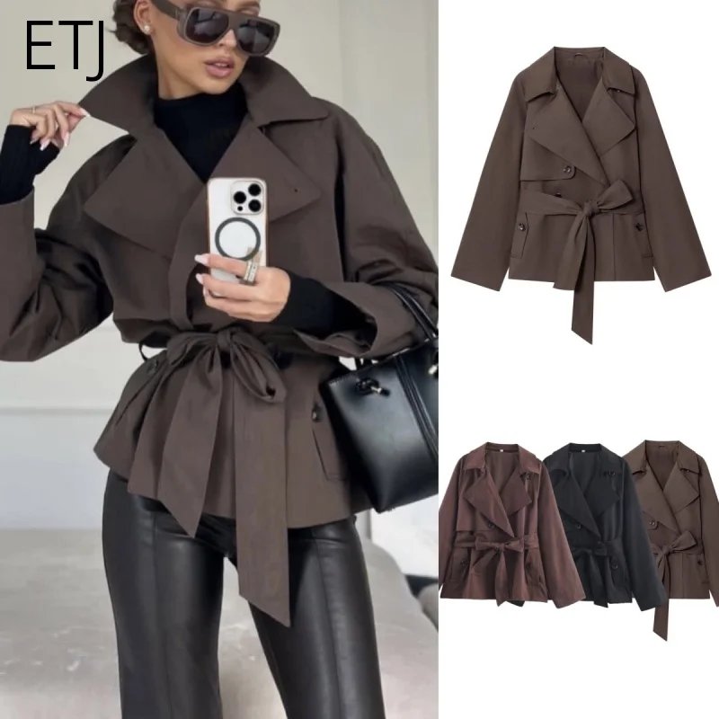 Chic Double-Breasted Trench Coat