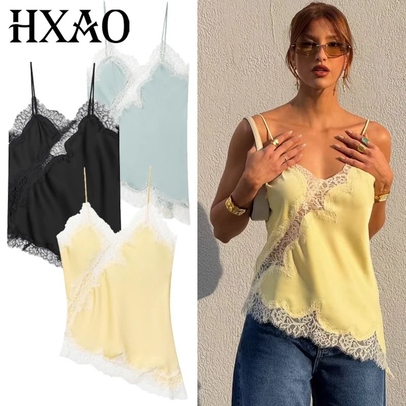 Chic Asymmetrical Lace Camisole