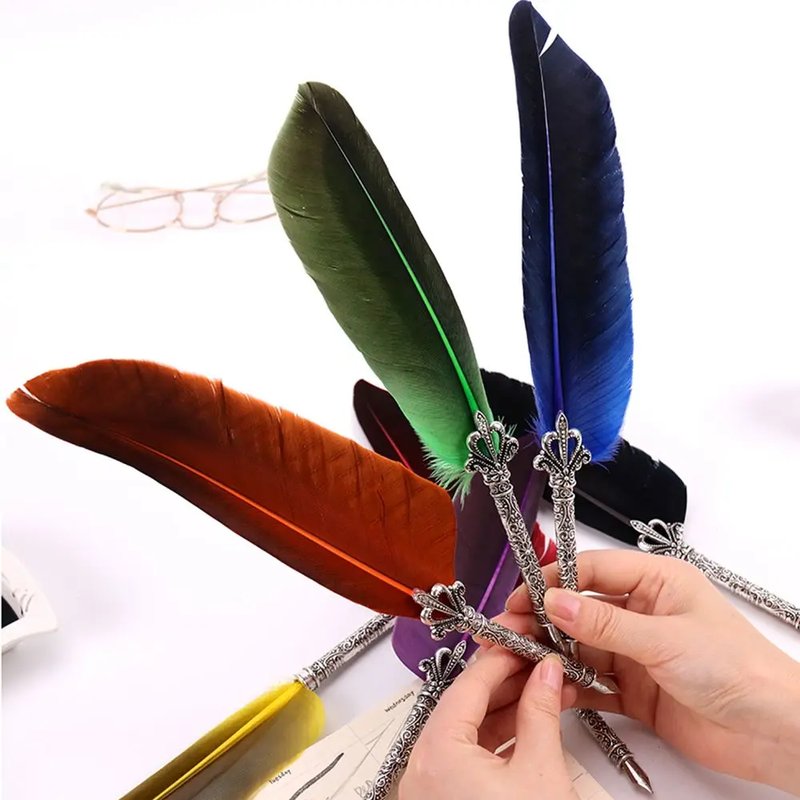 Luxury Feather Quill Pen Set