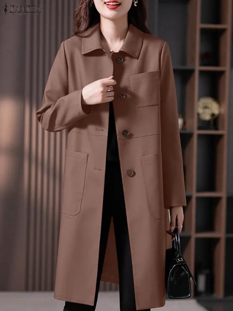 Chic Autumn Windbreaker Coat for Women