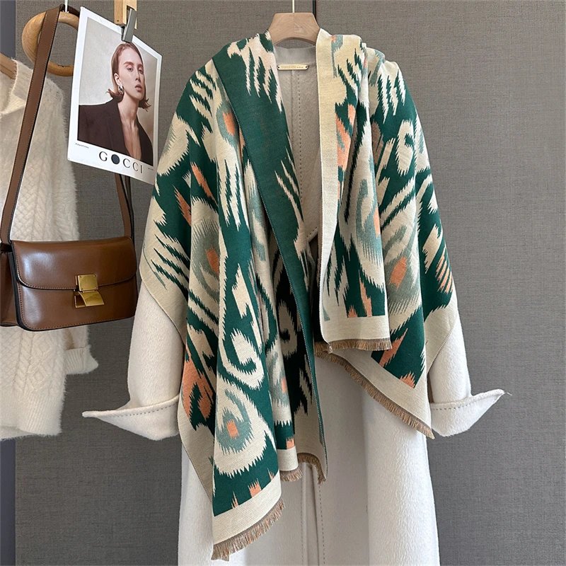 Luxury Cashmere Poncho Scarf