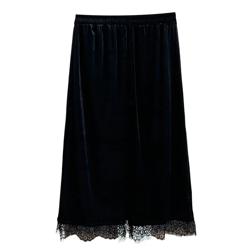 Plus Size Retro Lace Skirt