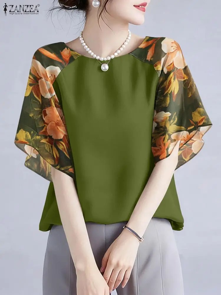 Elegant Bohemian Floral Blouse