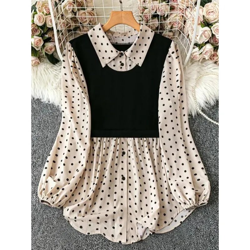 Stylish Plus Size Waist Cinching Blouse