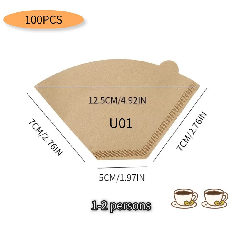 Eco-Friendly U-Shaped Coffee Filters
