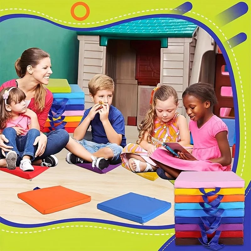 Versatile 8-Piece Floor Cushions